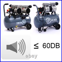 25 Litre Mobile Air Compressor Silent Oilless Inflator Pump Powerful 8CFM 60dB