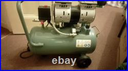 25 Litre Oilless Silent Air Compressor 2.5 HP 8 CFM 60db Quite Portable Garage