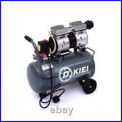 25 Litre Oilless Silent Air Compressor Garage Workshop Inflator Pump 2.5 HP 8CFM