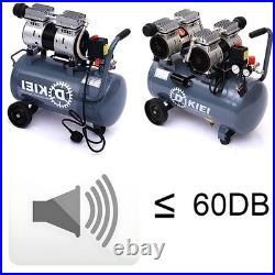 25L Air Compressor Litres Oil Free Low Noise 2.5HP 8Bar 120psi 8CFM 114L/min
