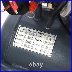 25L Air Compressor Litres Oil Free Low Noise 2.5HP 8Bar 120psi 8CFM 114L/min