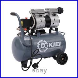 25L Air Compressor Litres Oil Free Low Noise 2.5HP 8Bar 120psi 8CFM 114L/min