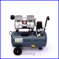 25L Litre Air Tools 2.5 HP Quiet 60dB Oil-Free Air Compressor Portable Garage UK