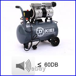 25L Litre Oil Free Air Compressor 230V 1800W 2.5HP 8Bar Silent Portable Garage