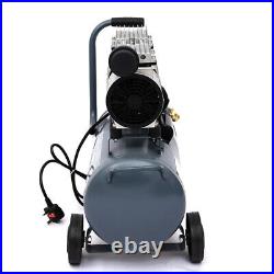 25L Litre Oil Free Air Compressor 230V 1800W 2.5HP 8Bar Silent Portable Garage