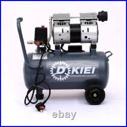 25L Silent Oilless Type Air Compressor 25 Litre 2.5HP 8CFM 60dB Garage Workshop