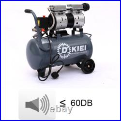 25L Silent Oilless Type Air Compressor 25 Litre 2.5HP 8CFM 60dB Garage Workshop
