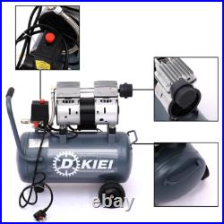 25L Silent Oilless Type Air Compressor 25 Litre 2.5HP 8CFM 60dB Garage Workshop