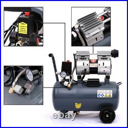 25Litre Garage Oilless Silent Air Compressor Portable 2.5 HP 8 CFM 60db 1400RPM