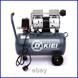 25Litre Garage Oilless Silent Air Compressor Portable 2.5 HP 8 CFM 60db 1400RPM