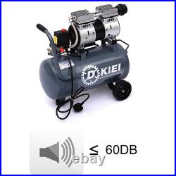 25Litre Garage Oilless Silent Air Compressor Portable 2.5 HP 8 CFM 60db 1400RPM