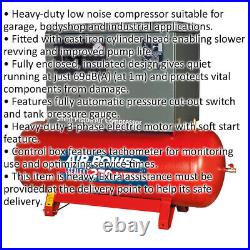 270 Litre Low Noise Belt Drive Air Compressor 2 Stage Pump System 5.5hp Motor