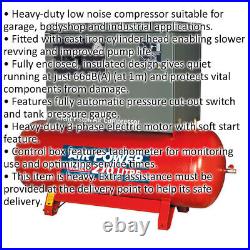 270 Litre Low Noise Belt Drive Compressor 7.5hp 3-Phase Electric Motor