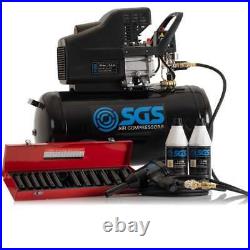 50 Litre Air Compressor & 1/2 Impact Ratchet Kit with Socke