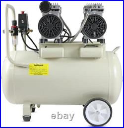 50 Litre Air Compressor, 11Cfm/100Psi, Oil Free, Low Noise, Electric 2Hp 230V Di