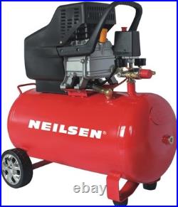50 Litre Air Compressor 2.0hp 230V 8 Bar Twin Outlet Workshop 190L/min