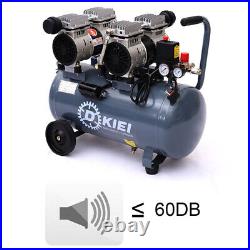 50 Litre Oil free Air Compressor Low Noise Inflator Workshop 3.5HP 9.6CFM 220V