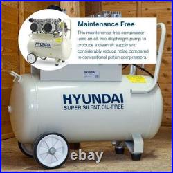 50 Litre Portable Air Compressor 11CFM/118psi Oil Free Low Noise Electric 2hp