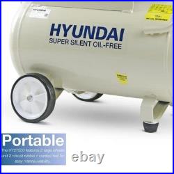 50 Litre Portable Air Compressor 11CFM/118psi Oil Free Low Noise Electric 2hp