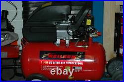 50 litre 2.0hp 230v electric compressor & HVLP Spraygun and hose new and boxed