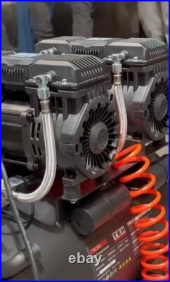 50L Air Compressor Litres Oil Free Low Noise 4HP 8Bar 116psi 14.8CFM 420L/mi