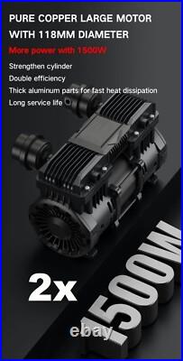 50L Air Compressor Litres Oil Free Low Noise 4HP 8Bar 116psi 14.8CFM 420L/mi