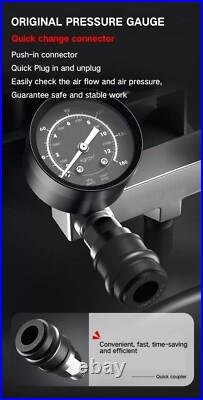 50L Air Compressor Litres Oil Free Low Noise 4HP 8Bar 116psi 14.8CFM 420L/mi