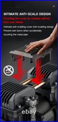 50L Air Compressor Litres Oil Free Low Noise 4HP 8Bar 116psi 14.8CFM 420L/mi