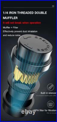 50L Air Compressor Litres Oil Free Low Noise 4HP 8Bar 116psi 14.8CFM 420L/mi