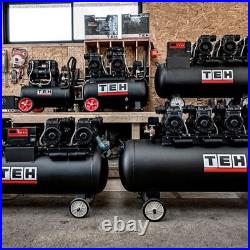 50L Air Compressor Litres Oil Free Low Noise 4HP 8Bar 116psi 14.8CFM 420L/mi