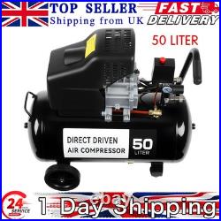 50L Litre ltr 9.6CFM 2.5HP & 5 Piece Tool Kit New Portable Air Compressor UK
