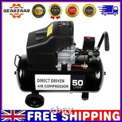 50L Litre ltr 9.6CFM 2.5HP & 5 Piece Tool Kit New Portable Air Compressor UK 50L Litre ltr 9.6CFM 2.5HP & 5 Piece Tool Kit New Portable Air Compressor UK
