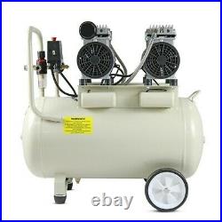 50L Ltr Litre Air Compressor 2 x 750w 2HP Silent 100PSI 7BAR Portable Oil Free