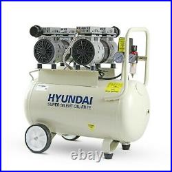 50L Ltr Litre Air Compressor Silent 2 x 750w 2HP 100PSI 7BAR Portable Oil Free