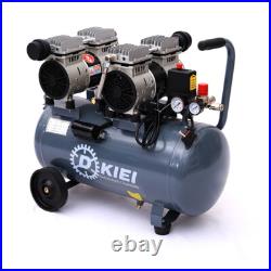 50Litre Oil-Free Air Tank Compressor Inflator Pump Garage Workshop Low Noise
