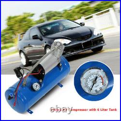 6 Liter Tank Air Compressor 150 PSI 12V Tire Inflator Pump for Auto Car