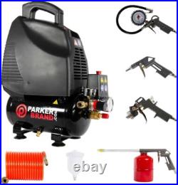 6 Litre Air Compressor & Tool Kit 5.7 CFM, 1.5 HP, 6L, 115PSI