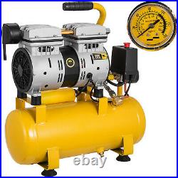 600W 9L Litre Air Compressor Oil Free 1HP 4CFM 116psi/8BAR Oilless 230V Portable