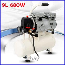 9 Litre Silent Type Portable Oil Free Air Compressor 680W Strong Power long life