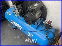 ABAC 150 Litre Belt Driven Air Compressor 3HP 10 BAR 13.8 CFM PRO A39B 150 FM3