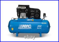 ABAC 200 Litre Belt Driven Air Compressor 5.5HP 11 BAR 23 CFM PROB5900B200FT5.5