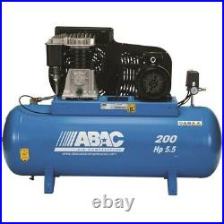 ABAC 200 Litre Belt Driven Air Compressor 5.5HP 11 BAR 23 CFM PROB5900B200FT5.5