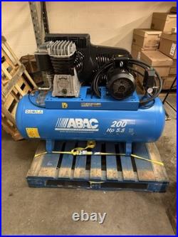 ABAC 200 Litre Belt Driven Air Compressor 5.5HP 11 BAR 23 CFM PROB5900B200FT5.5