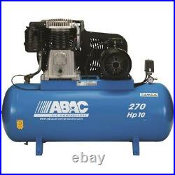 ABAC 270 Litre Belt Driven Air Compressor 10HP 11 BAR 42.4CFM PRO B7000 270 FT10