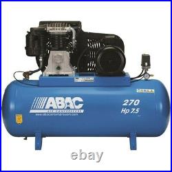 ABAC 270 Litre Belt Driven Air Compressor 7.5HP 11 BAR 29 CFM PRO B6000 270FT7.5