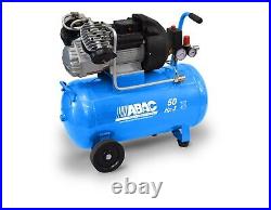 ABAC 50 Litre Direct Driven Air Compressor 3HP 10 Bar 12.5 CFM 2 Cylinder