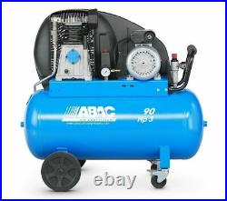 ABAC 90 Litre Belt Driven Air Compressor 3HP 10 BAR 11.2 CFM PRO A29B 90 CM3