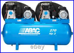 ABAC A39 Pro 1 Phase 6 HP 270 Litre Tandem Air Compressor