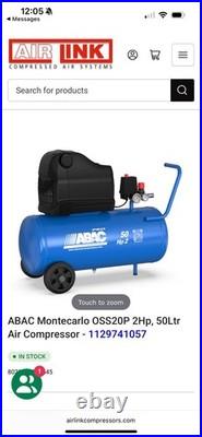 ABAC Compressor 50 Litre Air Compressor 50L 3 Phase 240v