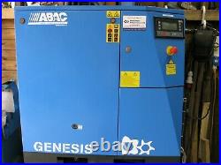 ABAC GENESIS 15 AIR COMPRESSOR. 78 cfm. 272 LITRE TANK. 20 hp MOTOR 2,109 HOURS